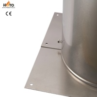 Kit de cheminée en acier inoxydable à double paroi isolé avec plaques de couverture pour accessoires de cheminée