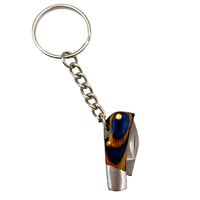 Couteau de poche pliable miniature en acier inoxydable pour l'extérieur, style dessin animé, manche en bois, couteau tactique de défense personnelle, camping