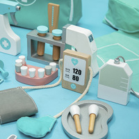 Kit médical dentaire réaliste en bois pour jeu d'imitation, jouet éducatif pour jeu de rôle avec perfusion intraveineuse et injection