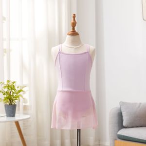 Лирическое танцевальное трико для девочек с юбкой-пачкой, балетный тренировочный костюм, Высококачественная сетчатая кружевная танцевальная одежда - Product Image 2