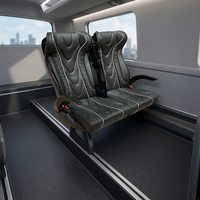 Sièges de bus urbain de luxe Star Vip haute performance en noir, matériau AS-PIC, certifiés ISO9001, modèle 4, meilleur prix en Turquie