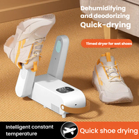 Séchoir à chaussures portable, séche-chaussures électriques avec fonction désodorisante pour chaussures, bottes et gants mouillés