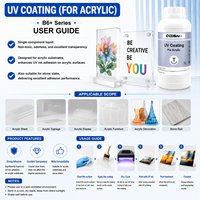 Revêtement universel UV de 1000 ml pour imprimante UV, liquide à haute adhérence pour verre, métal, céramique, acrylique, PP, PVC, bois