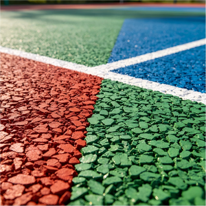 Epdm Crumb Rubber Propylene Diene Monomer Granules Synthetic Rubber Pellets Wet Pour Rubber Surfacing For Outdoor Paving - Product Image 1