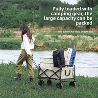 Carrito Plegable de Metal con Mesa para Venta de Salchichas Asadas en Mercados, Carro Móvil Portátil para Exteriores y Camping