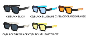 Gafas de Sol Cuadradas Pequeñas de Moda, OEM, Personalizadas, Unisex, con Patillas Coloridas, Gafas de Sol Poligonales - Product Image 6