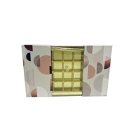 Boîte Cadeau de Dattes Dorées de Luxe Portable Haut de Gamme avec Calligraphie Arabe en Relief, Logo Personnalisé, Lamination Mate, Certifié Halal, Ramadan