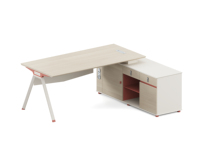 Bureau de travail en forme de L et bureau informatique, robuste et durable