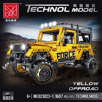 1:12 camión modelo MOC técnica todoterreno coche Jip bloques de construcción educativos regalo de cumpleaños para niños