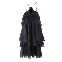 Robe dos nu UNIZERA pour femme, nouvelle collection été 2025, design simple, volants, fleurs 3D, élégante, référence 6788