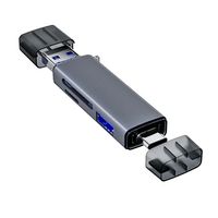 5 en 1 multifonction USB 2.0 lecteur de carte U disque SD TF clé USB carte mémoire Type C adaptateur de carte