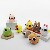 Nouveau Jouet Anti-Stress à Presser en Peluche Animaux Mignons et Éblouissants, Figurine Décorative pour la Décompression, Vente en Gros