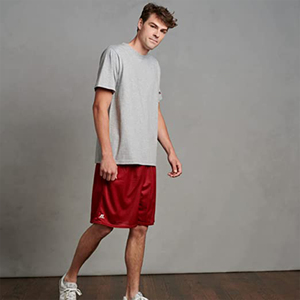 Pantalones cortos deportivos de entrenamiento de malla para hombre de alta calidad al por mayor, pantalones cortos de gimnasio ecológicos con malla transpirable sin bolsillos OEM - Product Image 2