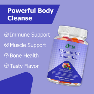 Gummies de Vitamine D3 les plus vendues avec des glucides totaux, puissant nettoyant corporel, soutien immunitaire quotidien, supplément de santé en gummies - Product Image 5