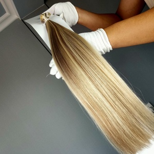 จัสมินบิวตี้ ขายส่งผมยุโรป เคราตินต่อผมแบบ Pre-Bonded ผมแท้แบบแบนและแบบ U Tip เวอร์จิ้น ดับเบิ้ลดรอน สำหรับถักเปีย - Product Image 3