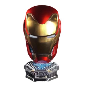 Casque Iron Man Avec Voix Jarvis Et Télécommande | Ouverture Tactile, Lumières, Cosplay, Cadeau Marvel Réplique Iron Man Lumière