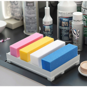 Neiss Double Side Army Nail Shiner Satin tampone dritta lima per unghie rettangolare quadrata fatta smeriglio spugna per la cura delle unghie - Product Image 4