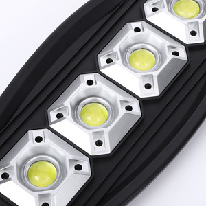 Lampe solaire de rue à LED en alliage d'aluminium, montage mural, télécommande, cellule solaire mono Si, garantie 5 ans - Product Image 1
