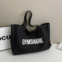 Canvas-Handtasche GYMSHARK-Print Damenhandtaschen Sommer Gym-Tragetasche Casual Reise-Einkaufstasche Tägliche Pendler-Schultertasche