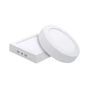 Nhà Máy Trực Tiếp Bề Mặt Gắn LED Xuống Ánh Sáng 85-265V Vòng Vuông 6W 12W 18W 24W LED Bảng Điều Chỉnh Ánh Sáng