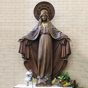 Estatua de San José y Santa María de bronce de tamaño real para decoración de Iglesia - Product Image 2