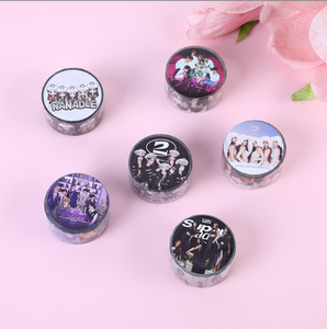 Ruban Washi Kpop Mixte, Autocollants Merchandises Stray Kids, Ruban Washi K-pop Groupe d'Idoles, Autocollant Décoratif Photo Personnage Coloré - Product Image 6