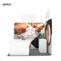 TIANYU Support de toile tendue pour stand DJ, écran LED, rideau, panneau publicitaire d'exposition, bannière autoportante, support de toile de fond pour événements