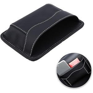 Organisateur de voiture en PU, adhésif, pour console centrale et côté siège, <span class=keywords><strong>sac</strong></span> de rangement multifonctionnel pour téléphone portable - Product Image 3