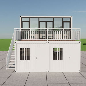 CE Personnalisable 20 pieds Maison conteneur habitable en acier à panneaux sandwich épaissis, mobile, respirante, moderne, démontable, pour usage domestique ou bar - Product Image 1