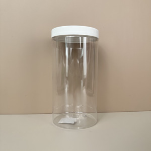 100ml 8oz 500ml 1000ml clear pet plastic storage container food grade cosmetic cream jar with lid