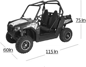 Housse durable de haute qualité pour VTT UTV Protection UV contre la neige et le soleil Couvre-corps imperméable en Oxford 300D avec logo personnalisé - Product Image 6