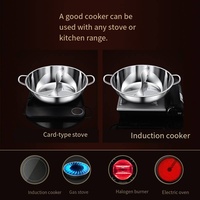Marmite professionnelle innovante en acier inoxydable, ensemble de cuisson fiable avec couvercle en verre et compatible lave-vaisselle
