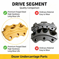 Nuevo Segmento de Rueda Motriz para Bulldozer de Fabricación Profesional, Calidad OEM Shantui, Número de Pieza 154-27-12273A, Calidad Superior, Precio Competitivo