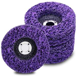 125 मिमी 5 इंच कोण पीसने पट्टी डिस्क कोण ग्राइंडर साफ पेंट जंग नीले स्ट्रिपिंग व्हील - Product Image 1