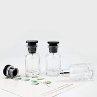 Vente en gros de flacons de parfum en verre vides personnalisés avec logo, 30 ml, 50 ml, 100 ml, flacon rond de luxe avec vaporisateur