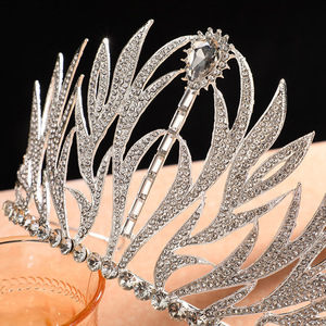 Coronas Clásicas de Diamantes y Piedras Preciosas para Concursos de Belleza, Coronas Personalizables con Logotipo para Concursos, Bodas, Banquetes, <span class=keywords><strong>Miss</strong></span> Universo - Product Image 3