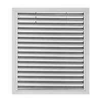 Grille de ventilation murale extérieure en aluminium, résistante aux intempéries, pour l'entrée et la sortie d'air