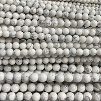 Howlite blanche naturelle 8mm perles de pierre rondes perles Howlite turquoise