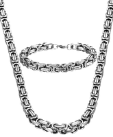 Collier chaîne plate byzantine Gaovo en acier inoxydable plaqué or 18 carats, maillons épais de 8 mm pour homme, bijoux de mode, cadeaux, vente en gros
