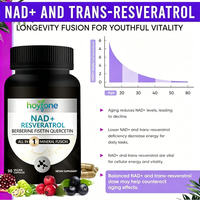 HYT OEM Marque Privée 18-en-1 NAD+ Resvératrol Berbérine Fisetine Quercétine Antioxydant Soutien à l'Âge Sain et à la Longévité 90 Comprimés