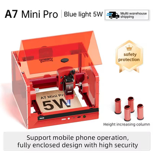 Mini Grabador Láser DAJA A7, Máquina de Grabado Láser, Regalo Personalizado DIY, Cortador de <span class=keywords><strong>Madera</strong></span>, Tela, Cuero, Acrílico, Vidrio, Acero Inoxidable - Product Image 2