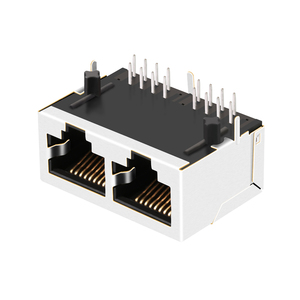 Conector hembra RJ45, sin imanes integrados, 1x2 puertos - Product Image 4