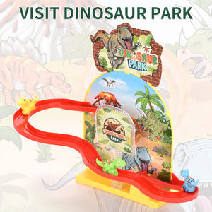 Bricolage assembler des jouets <span class=keywords><strong>de</strong></span> piste électriques Suspension magnétique dinosaure toboggan Puzzle piste jouet sauter dans la glissière avec lumière et <span class=keywords><strong>musique</strong></span> - Product Image 2