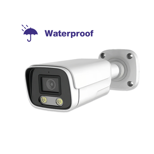 Visión nocturna HD 5MP AI POE Red IP Sistema de cámara Exterior Hogar CCTV Seguridad Movimiento impermeable/Seguimiento humano Carcasa de metal - Product Image 4