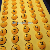 Jeu de bingo, lot de boules de bingo