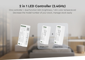 Miboxer Đèn Dải LED Bộ Điều Khiển 2 Trong 1 Tương Thích Với Một Màu, Đèn Dải LED CCT, Điều Khiển Ứng Dụng Điện Thoại Thông Minh Qua Cổng - Product Image 3