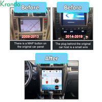 Navigation automobile Android de style Tesla 15'' pour Lexus GX GX400 GX460 2009-2019 Lecteur DVD de voiture Multimédia Stéréo GPS CarPlay sans fil
