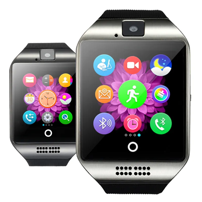 Đồng Hồ Thông Minh Bt Q18 Với Camera Facebook Whatsapp Đồng Bộ Twitter SMS Smartwatch Hỗ Trợ SIM TF Card Cho IOS Android