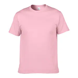 Ladies T-shirt 100% Cotton Basic T-shirt for Ladies Pink cotton Jersey T-shirt for Women short sleeve