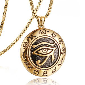 Collar con Colgante del <span class=keywords><strong>Ojo</strong></span> de Horus, Símbolo <span class=keywords><strong>Egipcio</strong></span> Antiguo, Collar para Hombre, Colgantes, Amuletos - Product Image 1